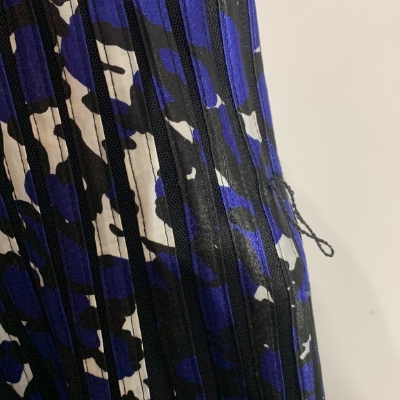 Cache a line striped midi dress blue black size 4 - Picture 5 of 7